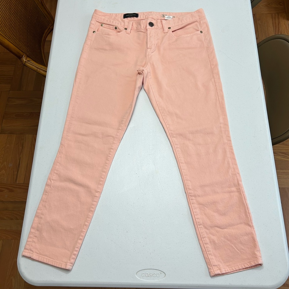 J. Crew Pink Ankle Jeans 31 Waist